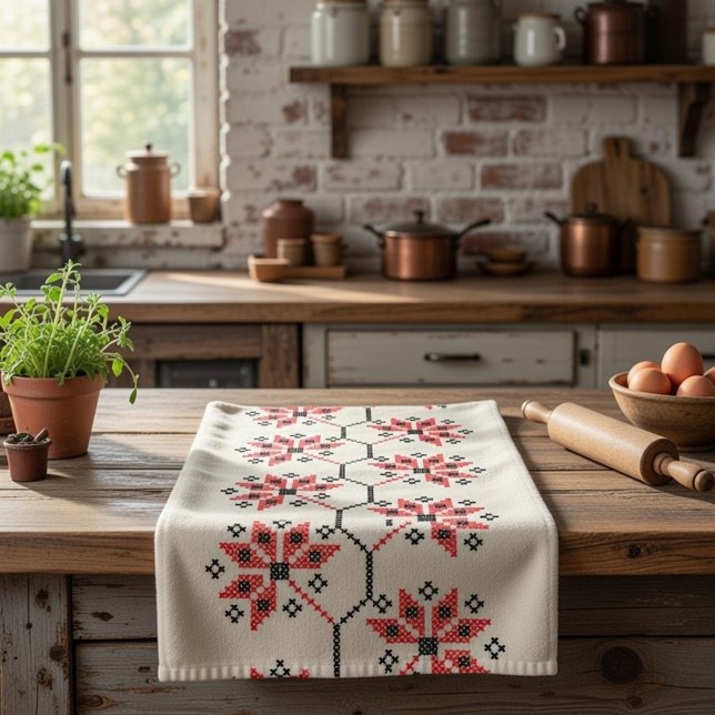 Ukrainian Embroidery Pattern Kitchen Towel  (Creator Uploaded)