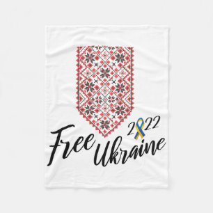 Ukrainian Embroidery Vyshyvanka For Men Support Fr Fleece Blanket