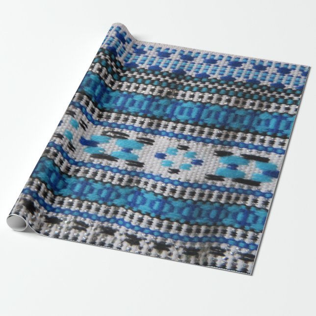 Ukrainian Embroidery Wrapping Paper (Unrolled)