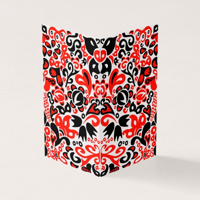 Ukrainian ethnic folk art floral pattern absrtact  (Outside)