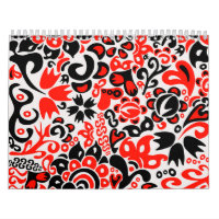 Ukrainian ethnic folk art floral pattern absrtact