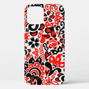Ukrainian ethnic folk art floral pattern absrtact iPhone 12 pro case