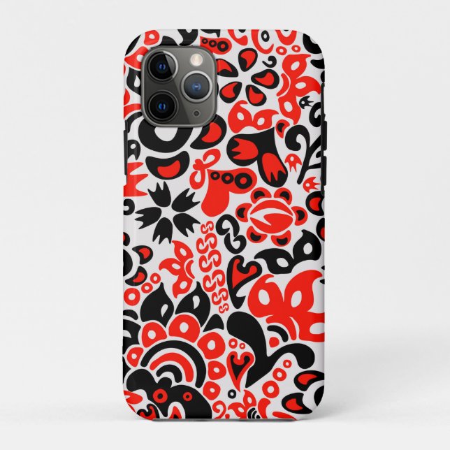 Ukrainian ethnic folk art floral pattern absrtact  Case-Mate iPhone case (Back)