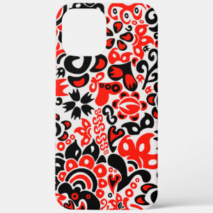 Ukrainian ethnic folk art floral pattern absrtact iPhone 12 pro max case