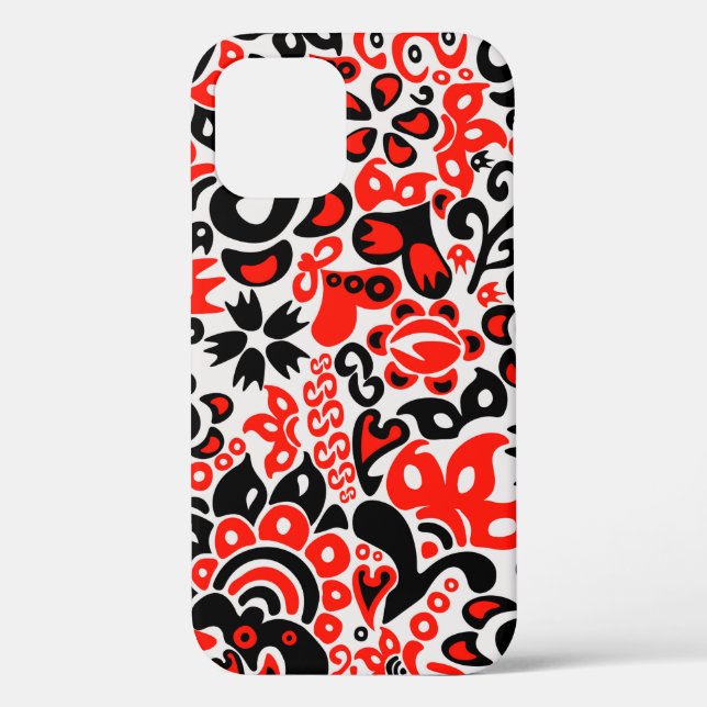 Ukrainian ethnic folk art floral pattern absrtact  Case-Mate iPhone case (Back)