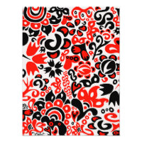 Ukrainian ethnic folk art floral pattern absrtact