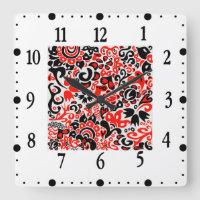 Ukrainian ethnic folk art floral pattern absrtact