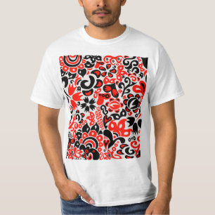 Ukrainian ethnic folk art floral pattern absrtact T-Shirt