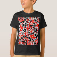 Ukrainian ethnic folk art floral pattern absrtact