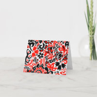 Ukrainian ethnic folk art floral pattern absrtact 