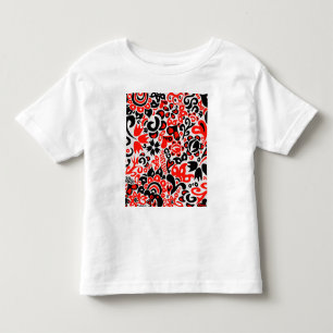 Ukrainian ethnic folk art floral pattern absrtact  toddler t-shirt
