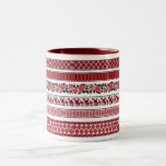 UKrainian ethnic pattern Two-Tone Coffee Mug<br><div class="desc">various goods with Ukrainian ethnic pattern and not only with.</div>