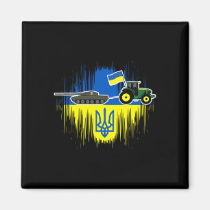 Ukrainian Farmer Steals Tank Ukraine Flag Tryzub F Magnet