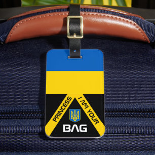 Ukrainian Flag, bag tags, Ukraine / Personalized Luggage Tag