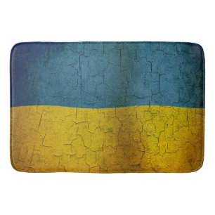 Ukrainian flag bath mat