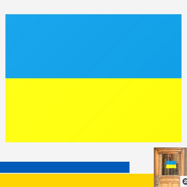 Ukrainian Flag Blue and Yellow Window Cling (Creator Uploaded)