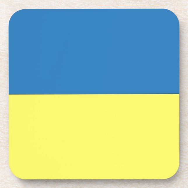 Ukrainian Flag Coaster (Front)