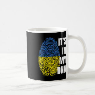 Ukrainian Flag Dna Fingerprint Ukraine  Coffee Mug