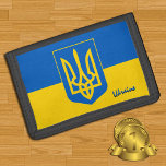 Ukrainian flag fashion, Ukraine patriots / sports Trifold Wallet<br><div class="desc">WALLETS: Ukraine & Ukrainian Flag fashion - love my country,  travel gifts,  grandpa birthday,  national patriots / sports fans</div>