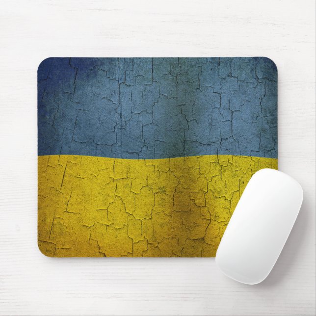 Ukrainian flag mouse pad (With Mouse)