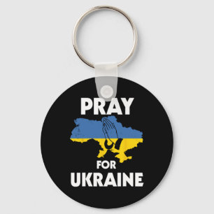 Ukrainian Flag National Ukraine Ukrajina Cool Desi Keychain