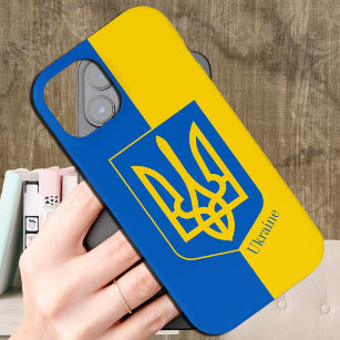 Ukrainian Flag, patriotic Ukraine fashion / sports Case-Mate iPhone Case