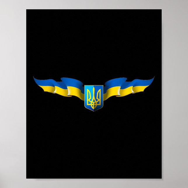 Ukrainian Flag Pride Ukraine  Poster (Front)