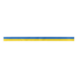 Ukrainian flag  satin ribbon