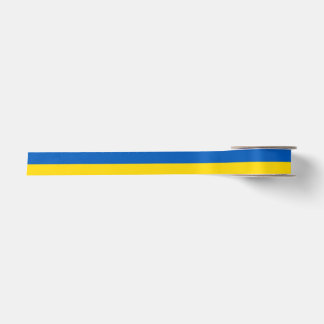Ukrainian flag satin ribbon