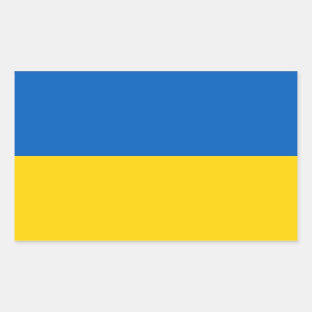 Ukrainian Flag Sticker (Front)