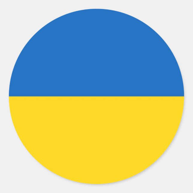 Ukrainian Flag Sticker (Front)