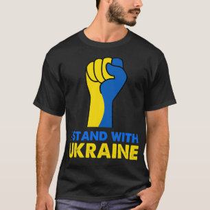 Ukrainian Flag Support I stand with Ukraine  T-Shirt