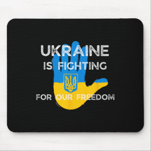 Ukrainian Flag Supporting Design Ukraine Fight For Mouse Pad