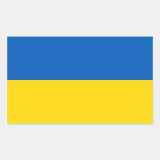 Ukrainian flag. Supporting Ukraine Sticker