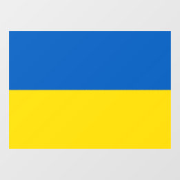 Ukrainian flag. Supporting Ukraine Window Cling