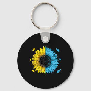 Ukrainian Flag Symbol Tryzub Love Support Ukraine Keychain