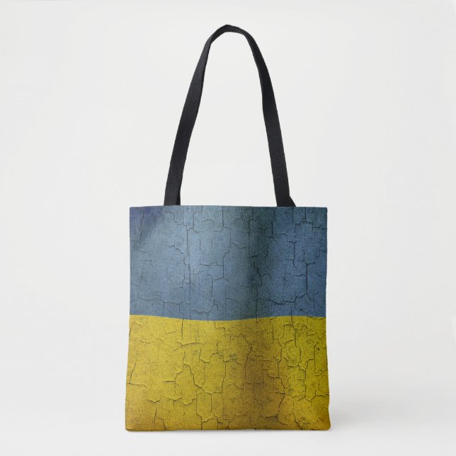Ukrainian flag tote bag (Front)