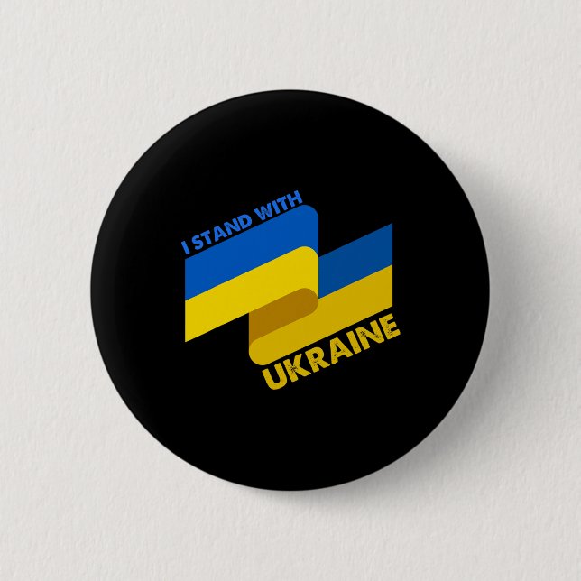 Ukrainian Flag Ukraine 6  2 Inch Round Button (Front)