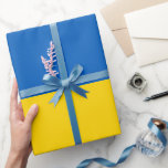 Ukrainian flag & Ukraine birthday, wedding /sports Wrapping Paper<br><div class="desc">Wrapping Paper: Ukraine & Ukrainian Flag themed gifts wrapping - love my country,  weddings,  birthdays,  travel,  holiday,  patriots / sports fan</div>