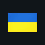 Ukrainian Flag (Ukraine) Canvas Print<br><div class="desc">This design features the national flag of Ukraine, which is a country in Eastern Europe. Ukraine borders Russia to the east and north-east; Belarus to the north; Poland, Slovakia and Hungary to the west; and Romania, Moldova and the Black Sea to the south. Ukraine is the second largest country in...</div>
