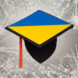 Ukrainian Flag & Ukraine graduate Uni / College Graduation Cap Topper