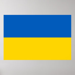 Ukrainian Flag (Ukraine) Poster