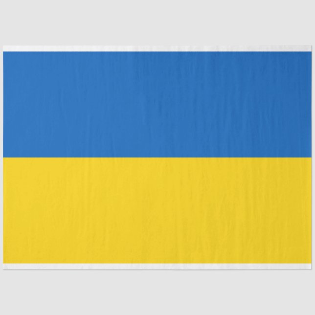 Ukrainian Flag (Ukraine) Tissue Paper (Front)