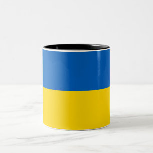 Ukrainian Flag (Ukraine) Two-Tone Coffee Mug