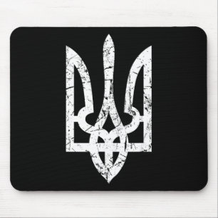 Ukrainian Flag With Crest Ukraine Mouse Pad