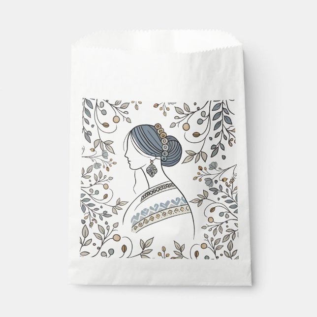 Ukrainian Folk Art Favor Bags (Front)
