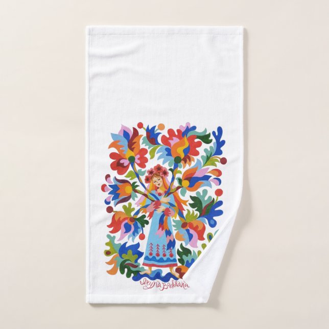 Ukrainian Folk Art hand towel (Hand Towel)