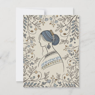 Ukrainian Folk Art Holiday Card