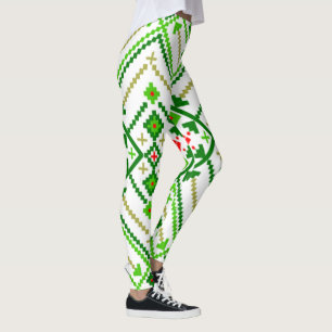Ukrainian Folk Art Inspired Leggings