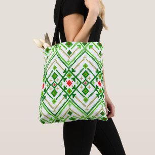 Ukrainian Folk Art Inspired  Tote Bag